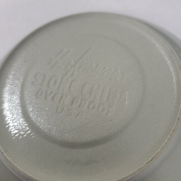 Vintage Lot of 6 HarkerWare Harker Ware Blue Gray Saucers Plates Saucer speckled - Picture 6 of 6